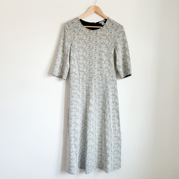 H&M soft grey textured dress - Picture 2 of 7